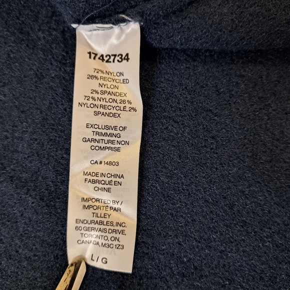 Tilley Crewneck Sweater Women's Size Large Blue Relaxed Fit Cozy Teddy Soft - Picture 10 of 13